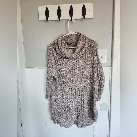 Express oversized cowl neck knit sweater medium - Picture 2 of 4